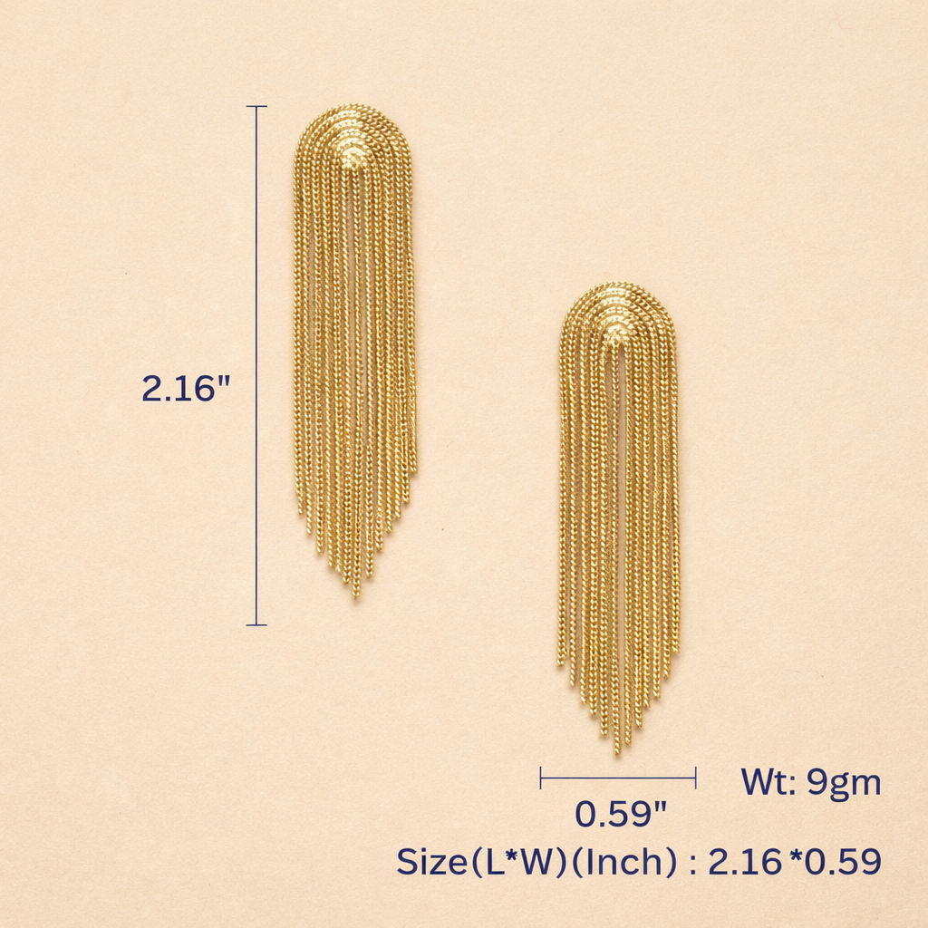Aurora - Golden Waterfall Earring