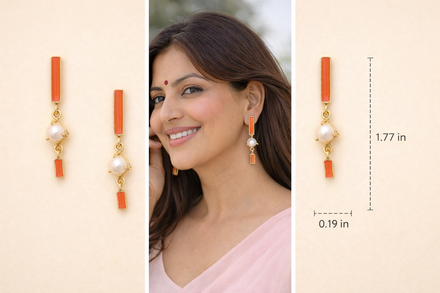Tarang – Sundari Pearl Danglers