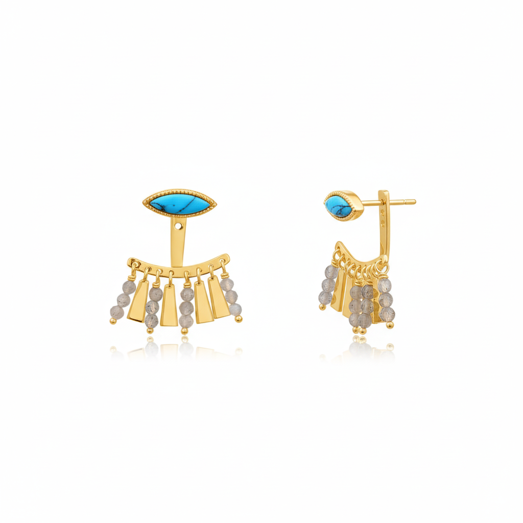 Neelkamal Turquoise Drop Earrings