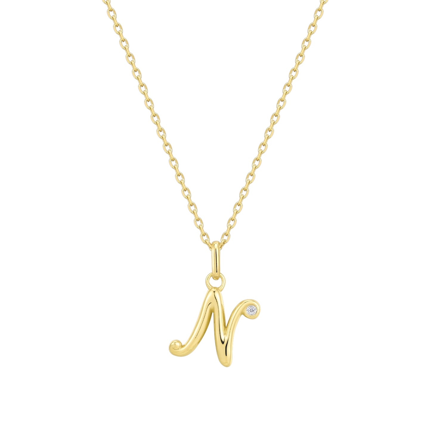 Initial Icon Necklace - N