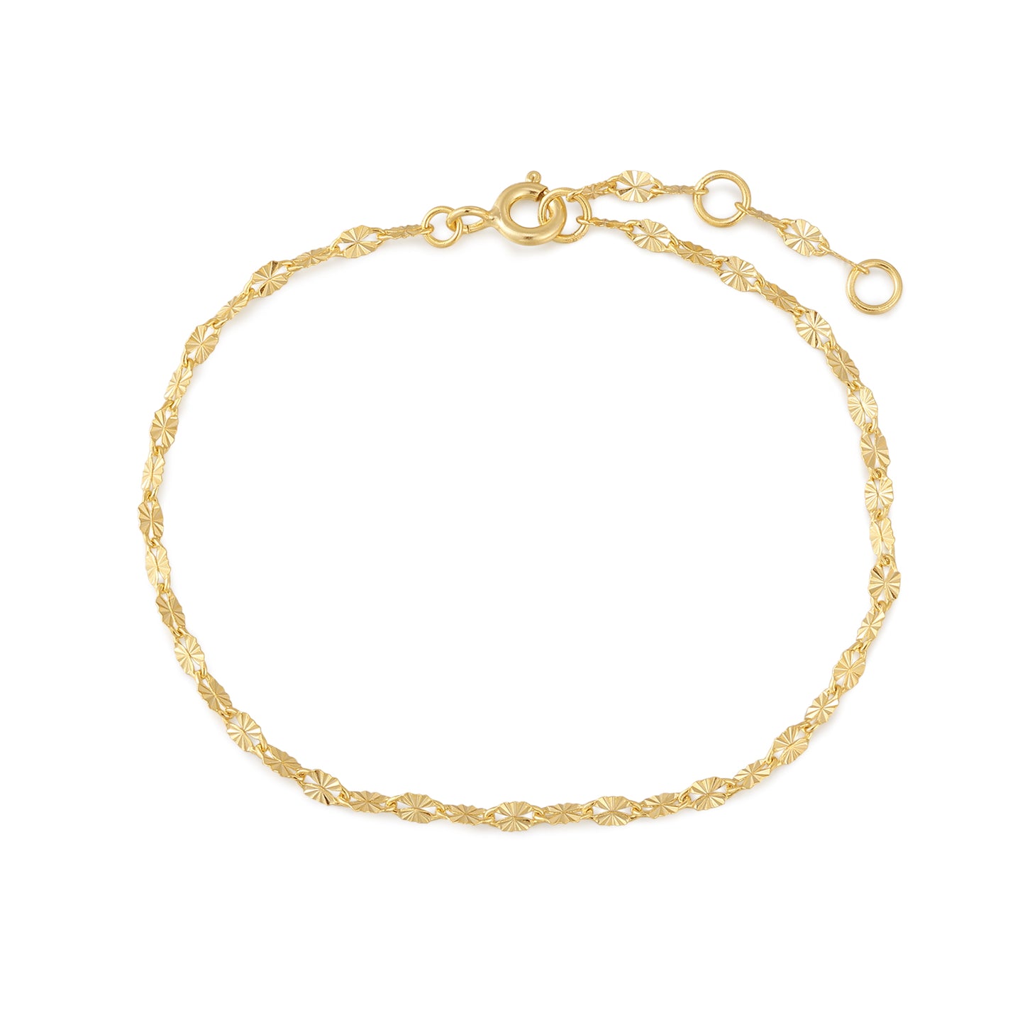 18k gold plated Brass chain Bracelet