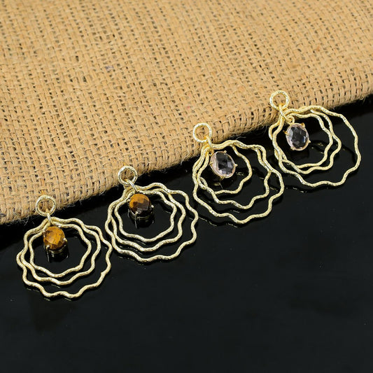 Raaga - Floral Wave Drop Earrings