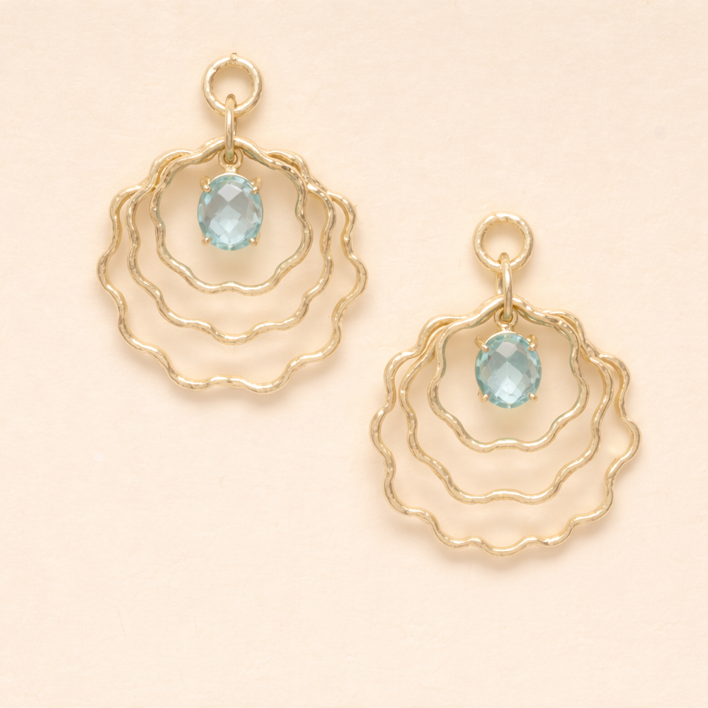 Raaga - Floral Wave Drop Earrings