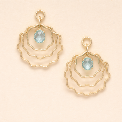 Raaga - Floral Wave Drop Earrings
