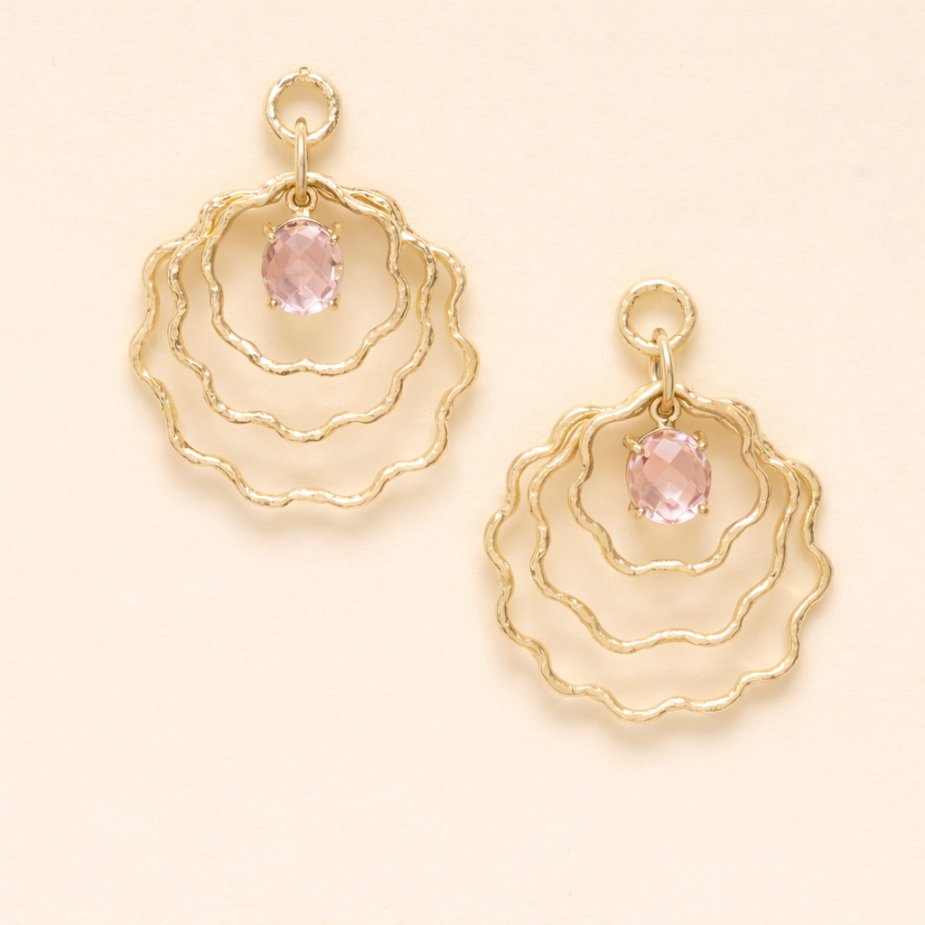 Raaga - Floral Wave Drop Earrings
