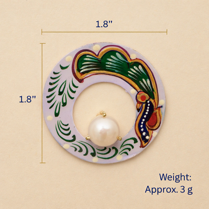 Navrang-Mayur-Kala  Stud Hoops