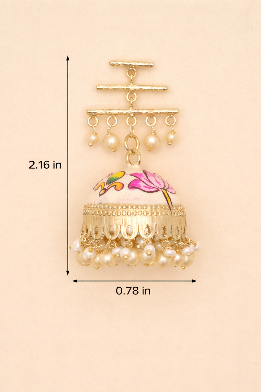 Navraang- Floral Jhumka