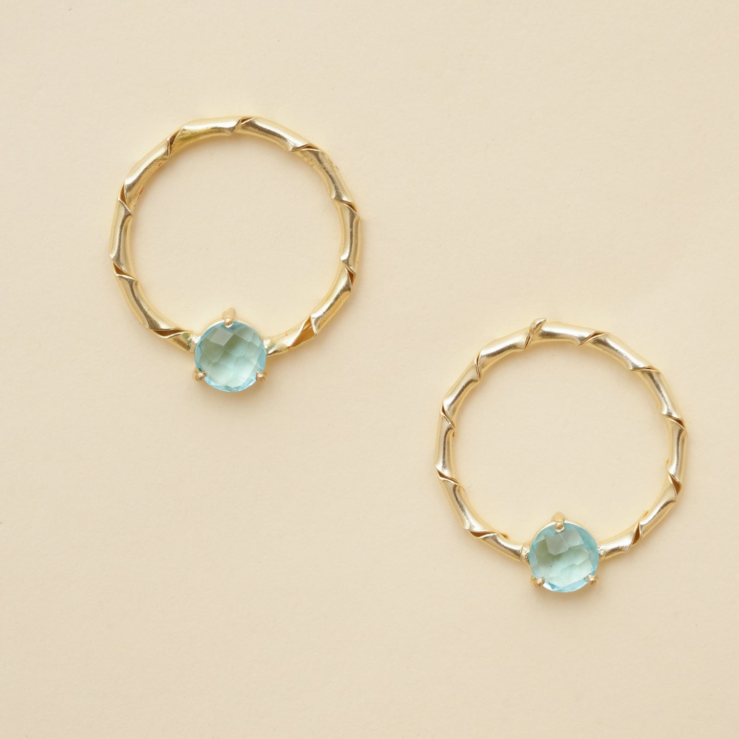Raaga - Stone hoop Stud