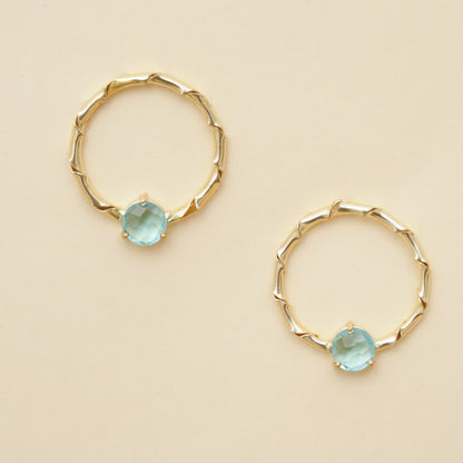 Raaga - Stone hoop Stud