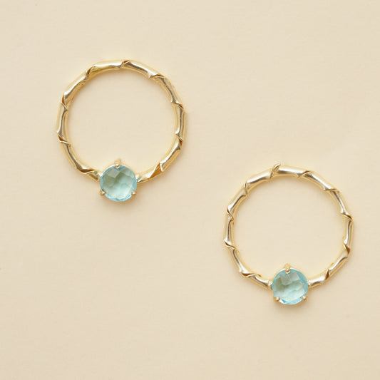 Raaga - Stone hoop Stud