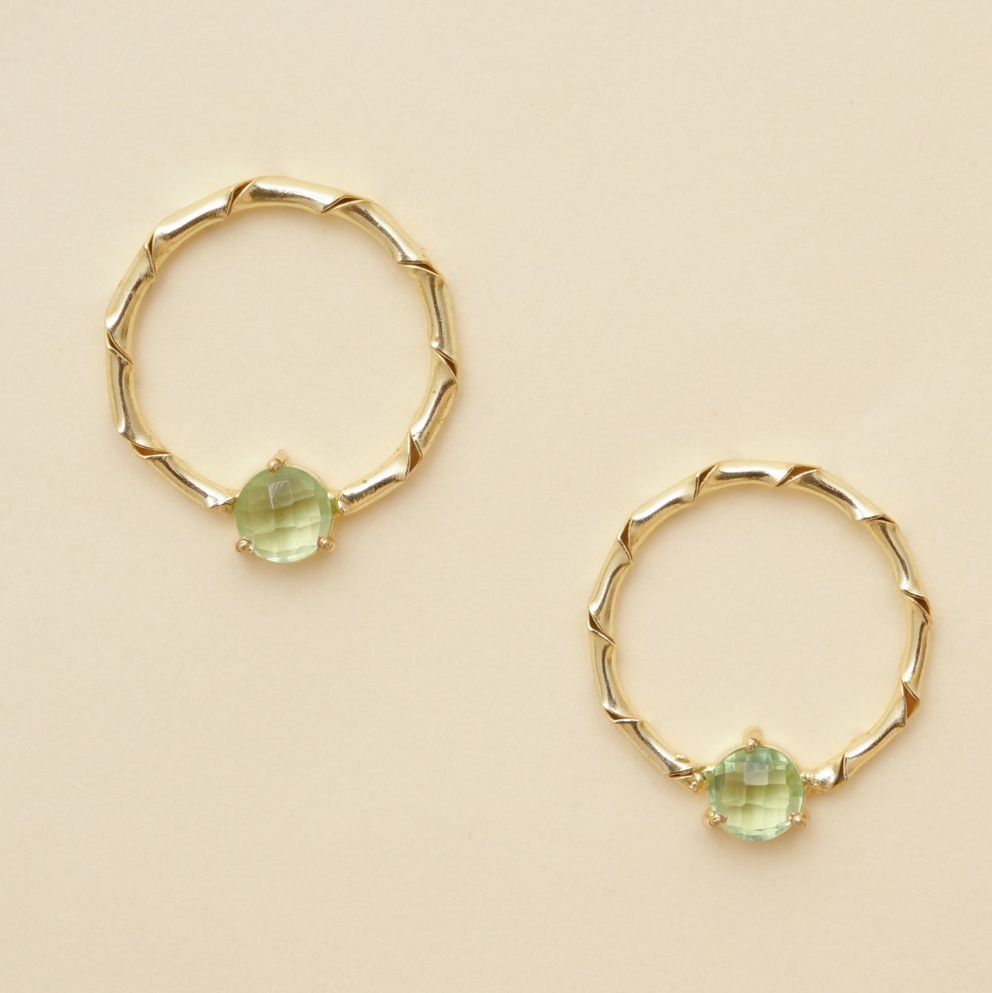 Raaga - Stone hoop Stud