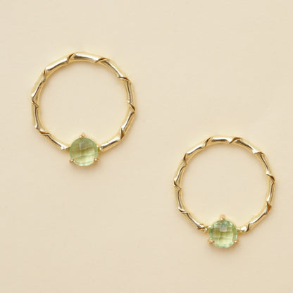 Raaga - Stone hoop Stud