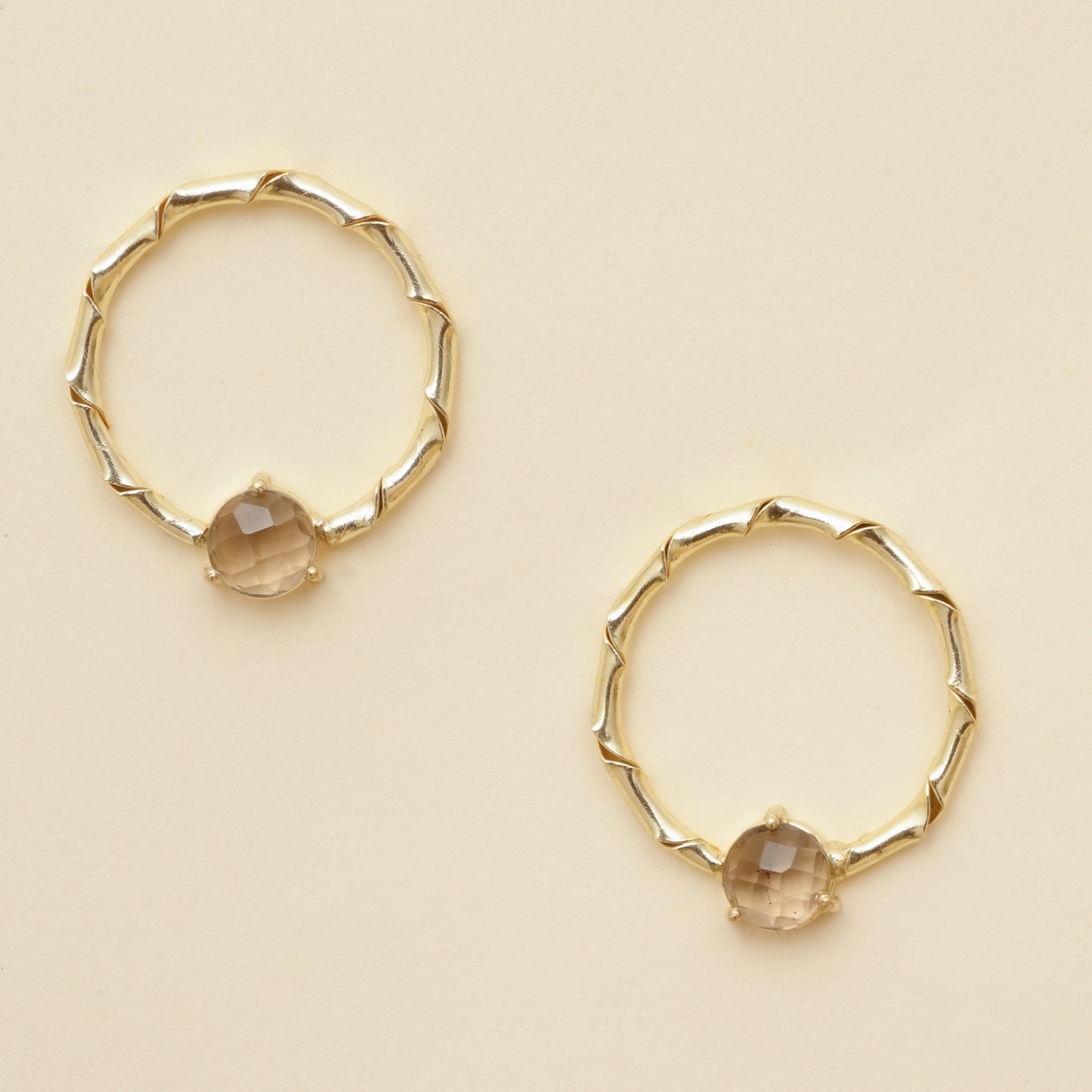 Raaga - Stone hoop Stud