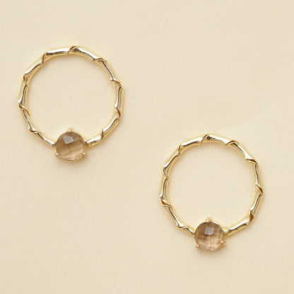 Raaga - Stone hoop Stud