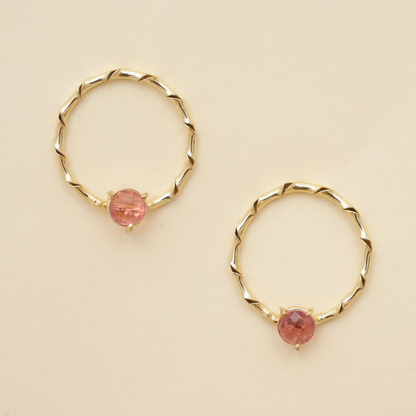 Raaga - Stone hoop Stud