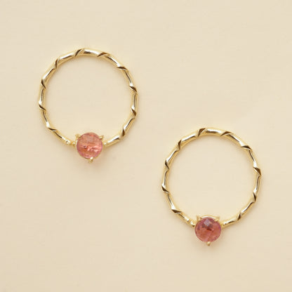 Raaga - Stone hoop Stud