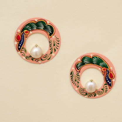 Navrang-Mayur-Kala  Stud Hoops