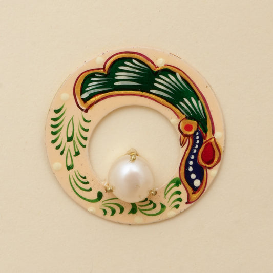 Navrang-Mayur-Kala  Stud Hoops