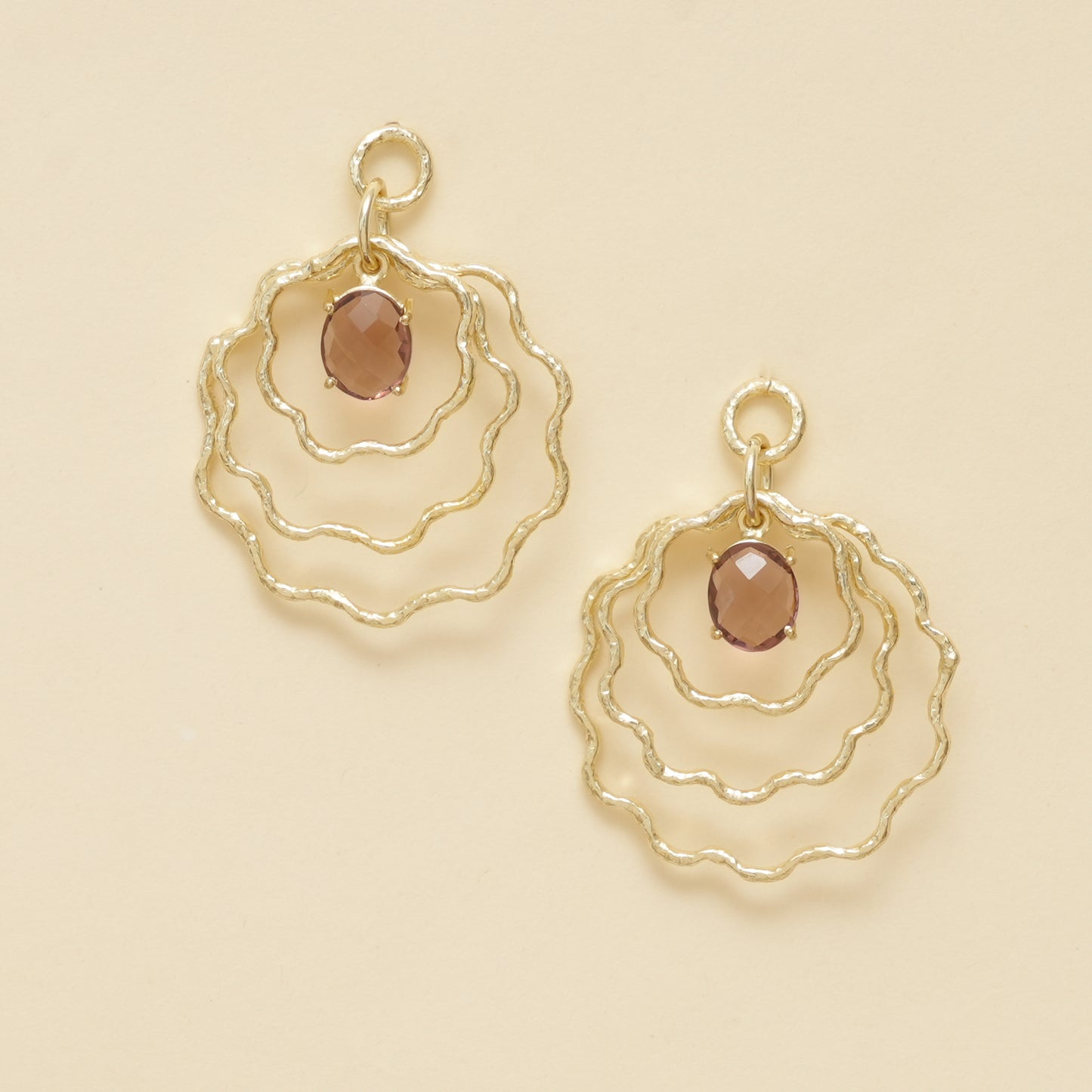 Raaga - Floral Wave Drop Earrings