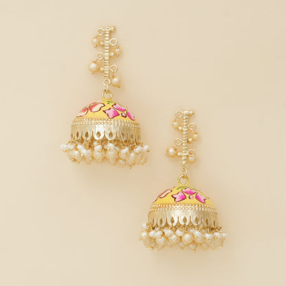 Navrang- Lotus bloom Jhumka