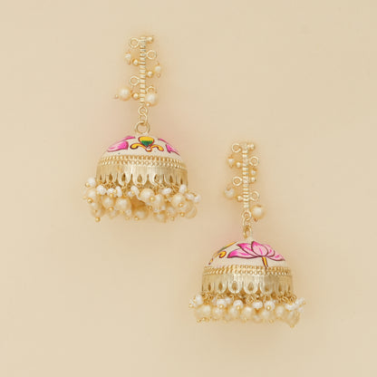 Navrang- Lotus bloom Jhumka