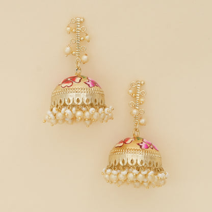 Navrang- Lotus bloom Jhumka