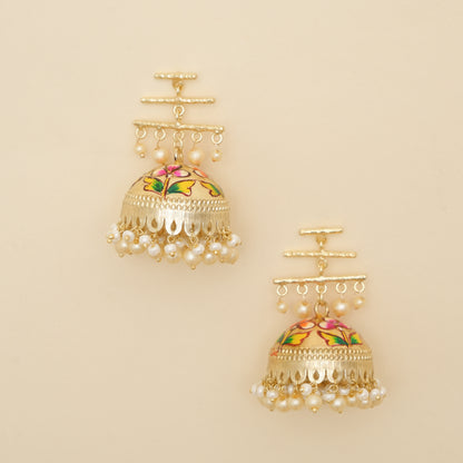 Navraang- Floral Jhumka