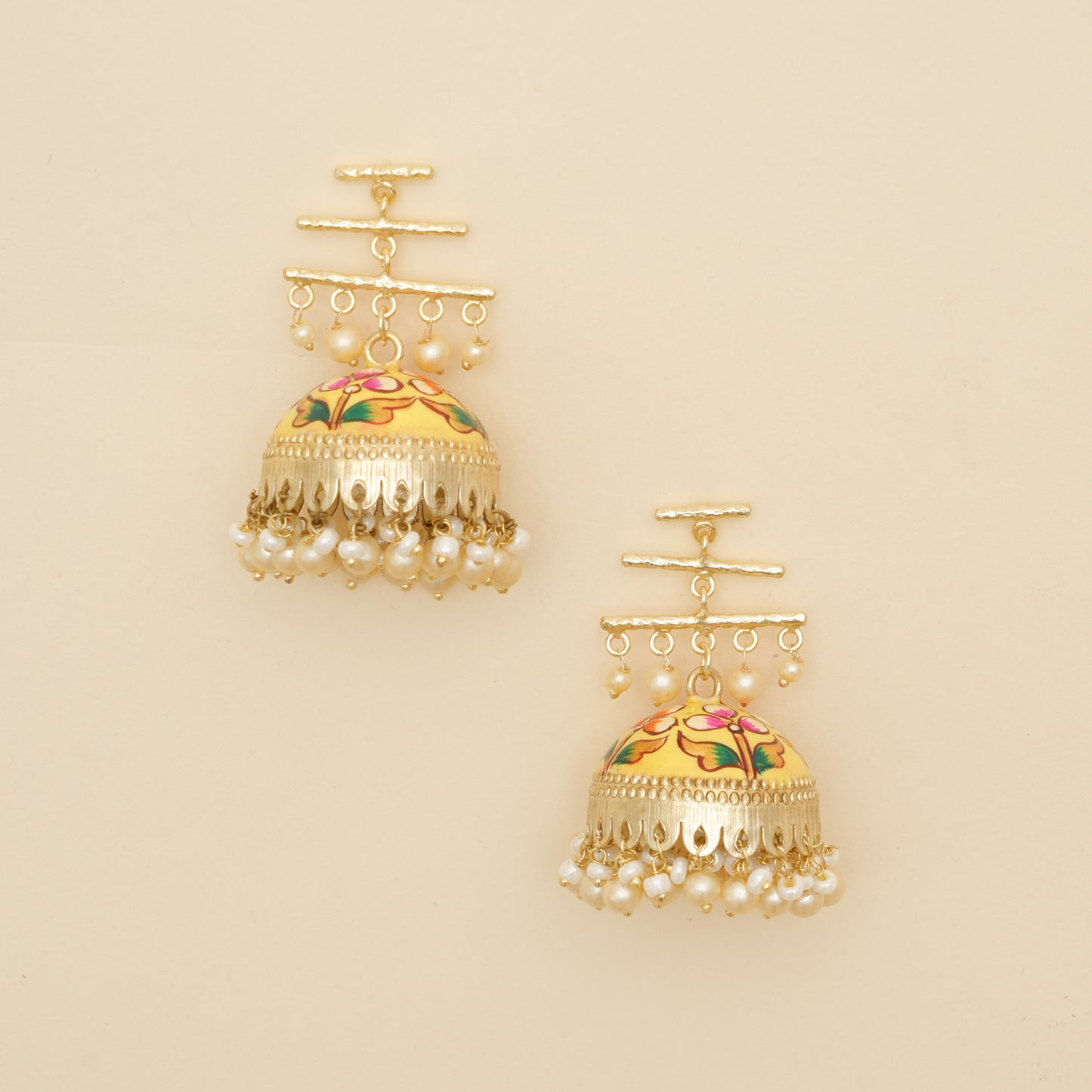 Navraang- Floral Jhumka