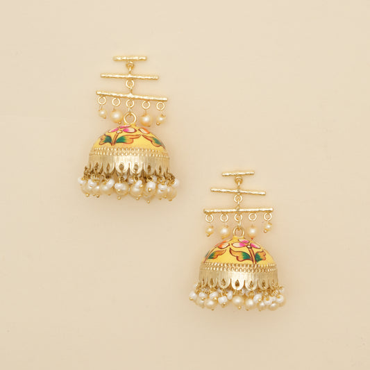 Navraang- Floral Jhumka