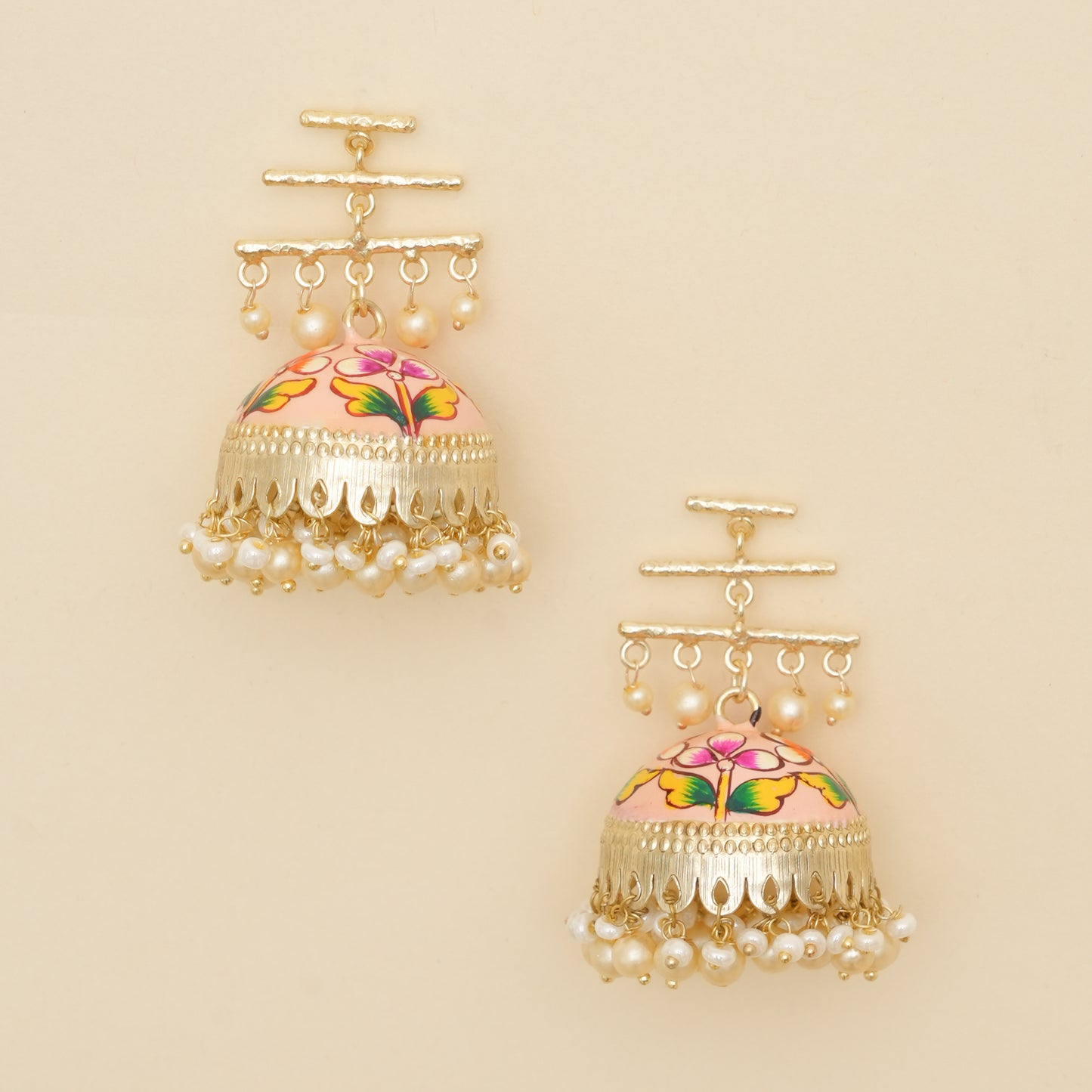Navraang- Floral Jhumka