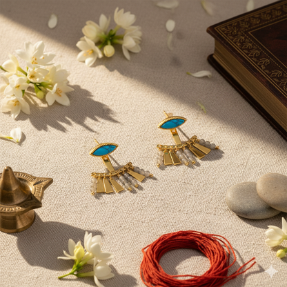 Neelkamal Turquoise Drop Earrings