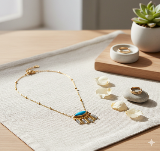 Neelkamal Blue Lotus Necklace