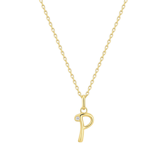 Initial Icon Necklace - P