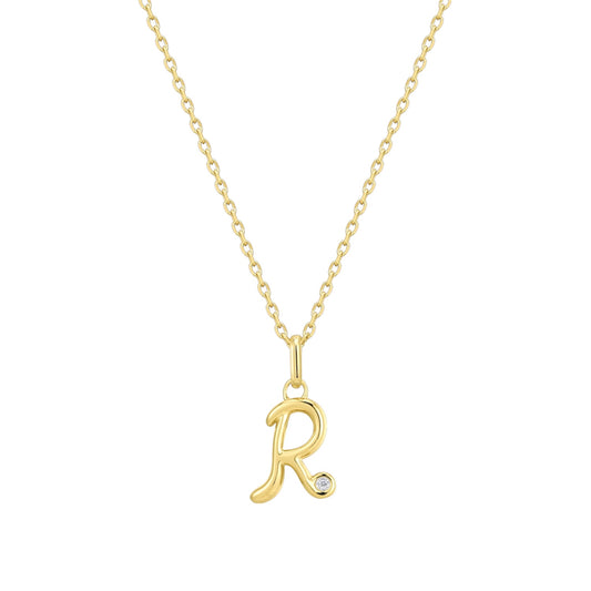 Initial Icon Necklace - R