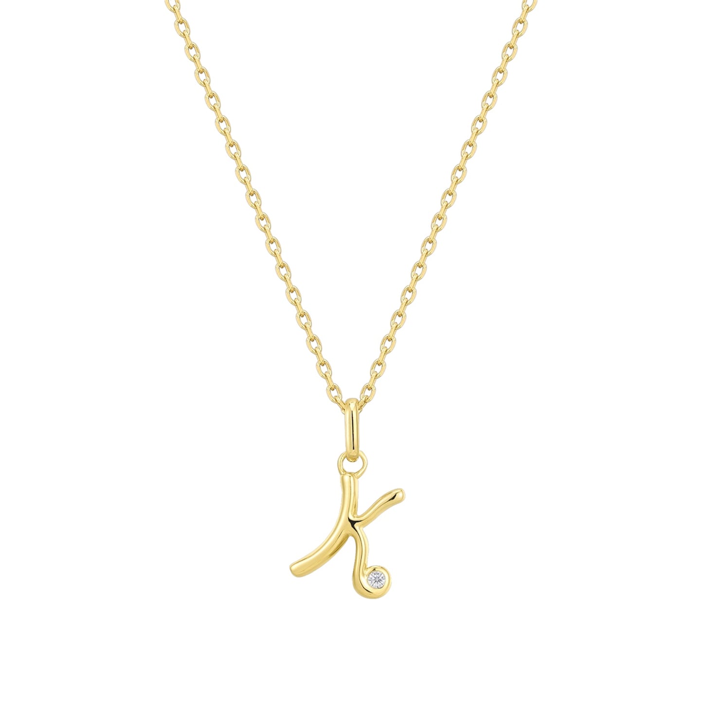 Initial Icon Necklace - K