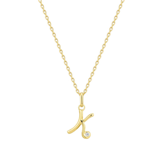 Initial Icon Necklace - K