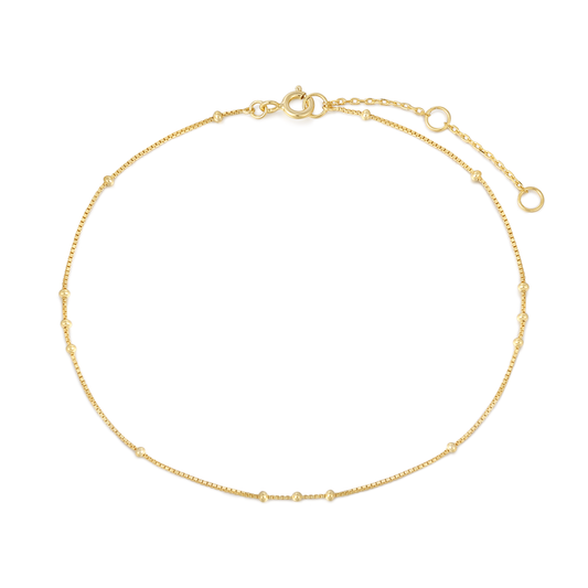 18kt gold plated brass Anklet