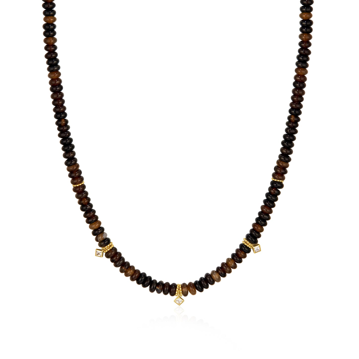 18K Gold-Plated Morning Glory Agate Wrap Necklace / Bracelet