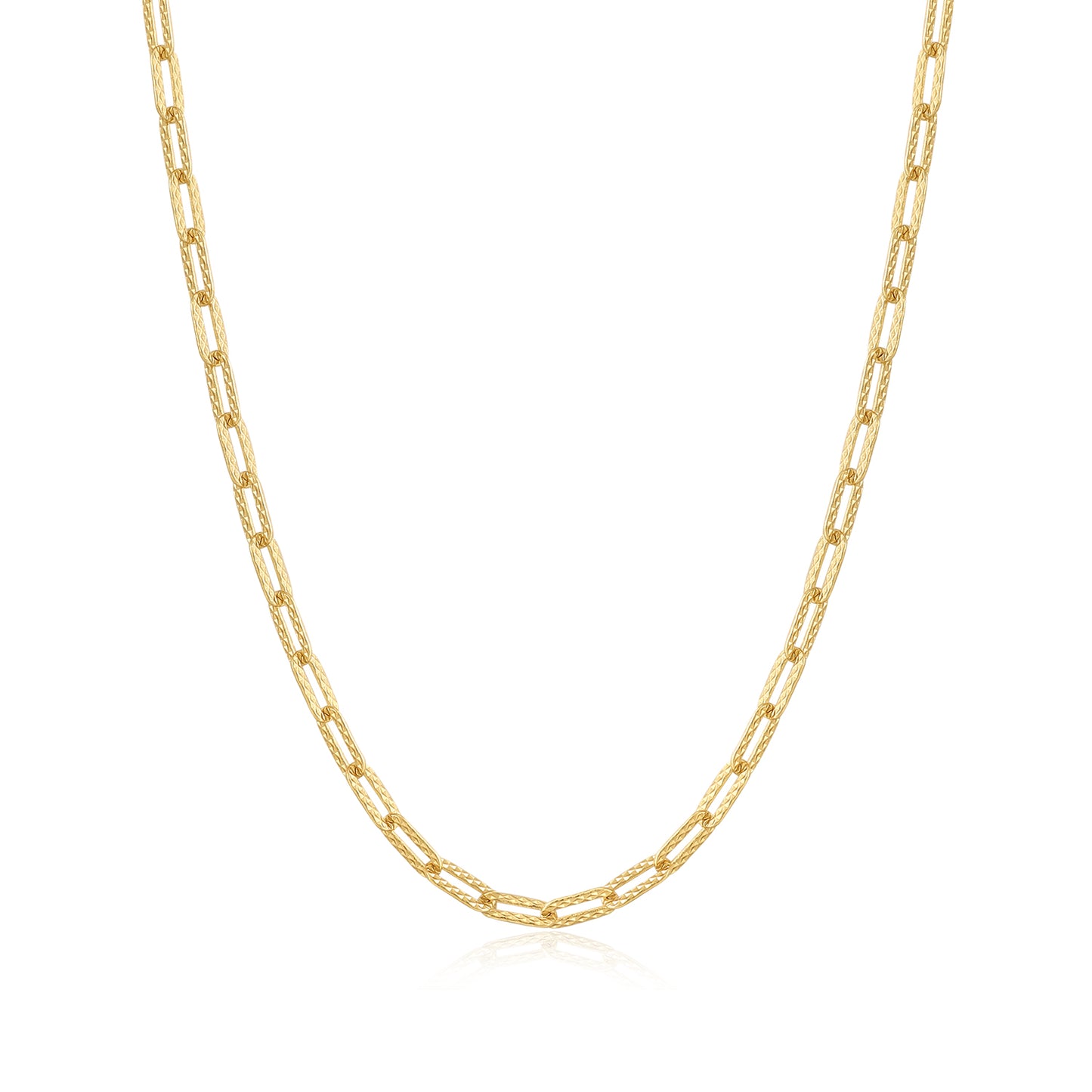 18kt Gold-plated Chain Necklace wide