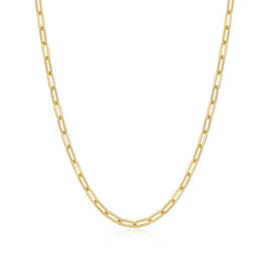 18kt Gold-plated Chain Necklace wide