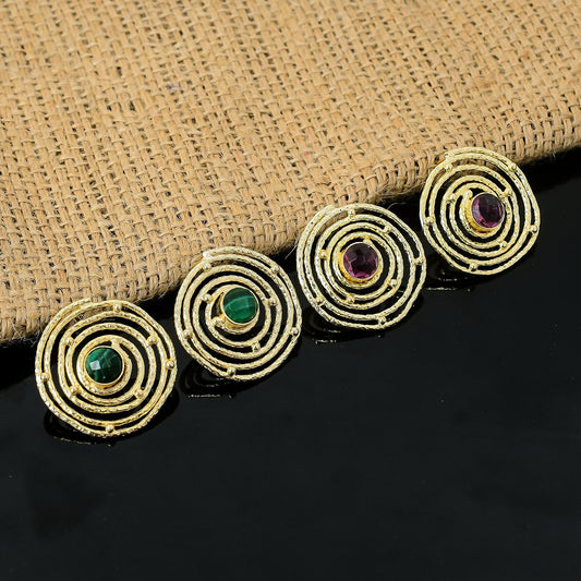 Raaga - Stone Concentric Stud