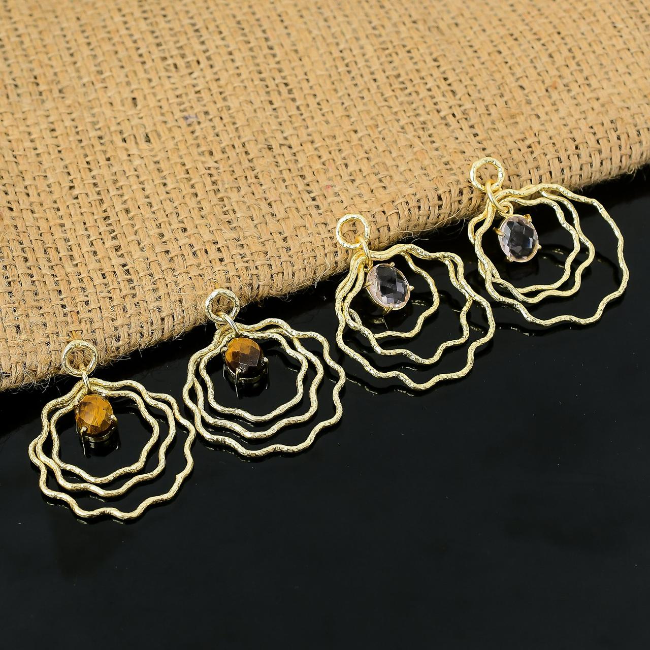Raaga - Floral Wave Drop Earrings