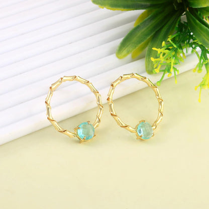 Raaga - Stone hoop Stud